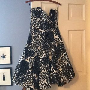 Zara sweetheart neck patterned bubble dress